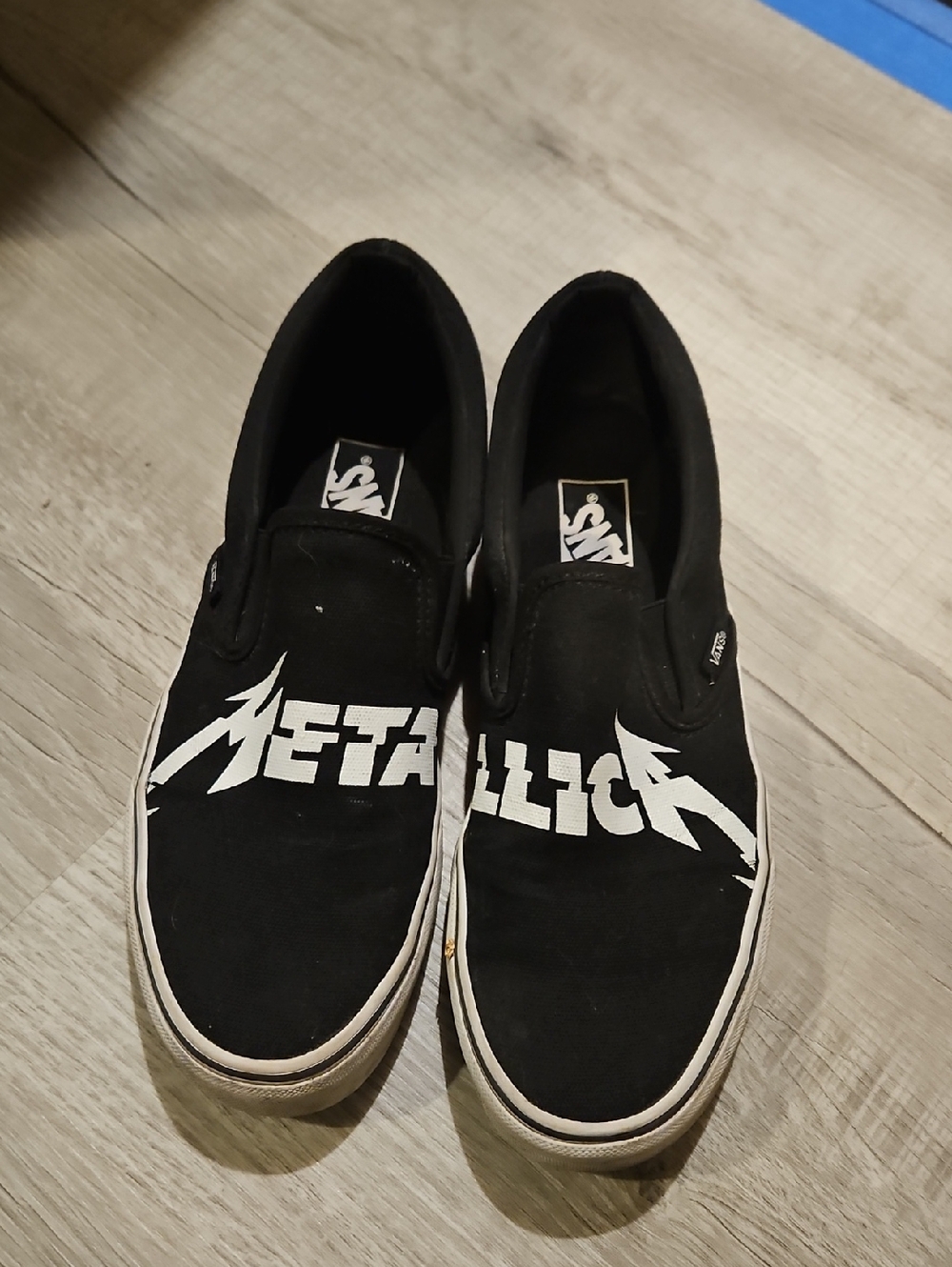 Vans Black & White Metallica Slip-On